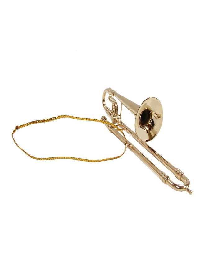 Treasure Gurus Miniature Trombone Realisitc Musical Instrument Ornament - Image 2
